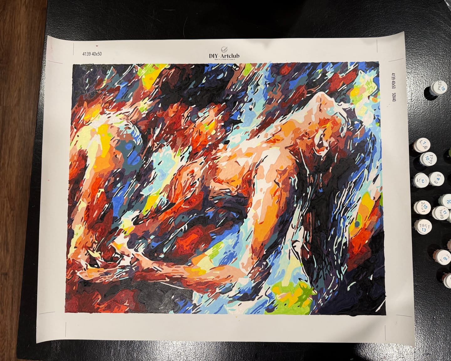 Customer photo review of Two Lovers | Paint by Numbers