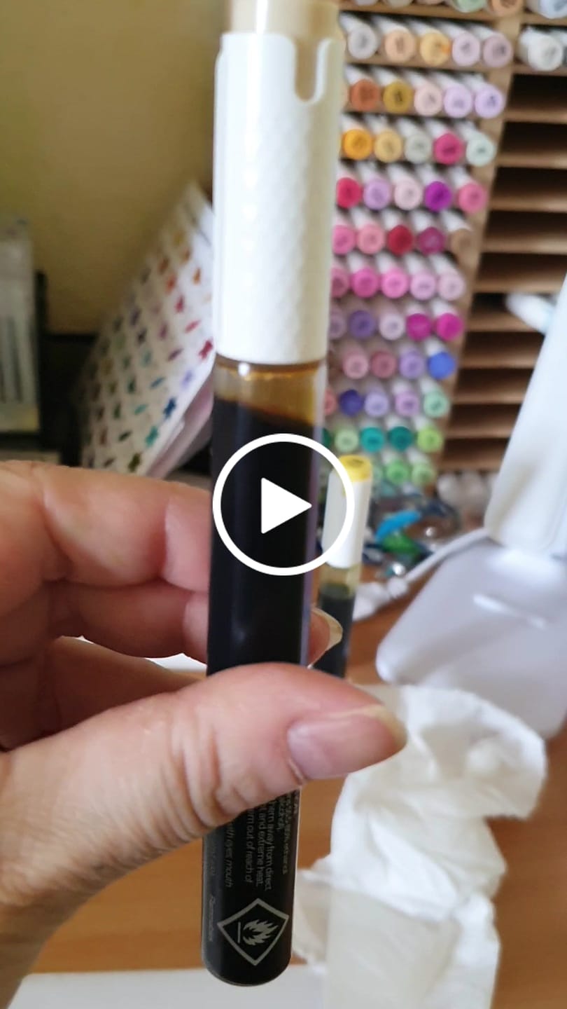 Customer video review of Ohuhu Marker Ink Y69 / E210 Refill for Alcohol marker