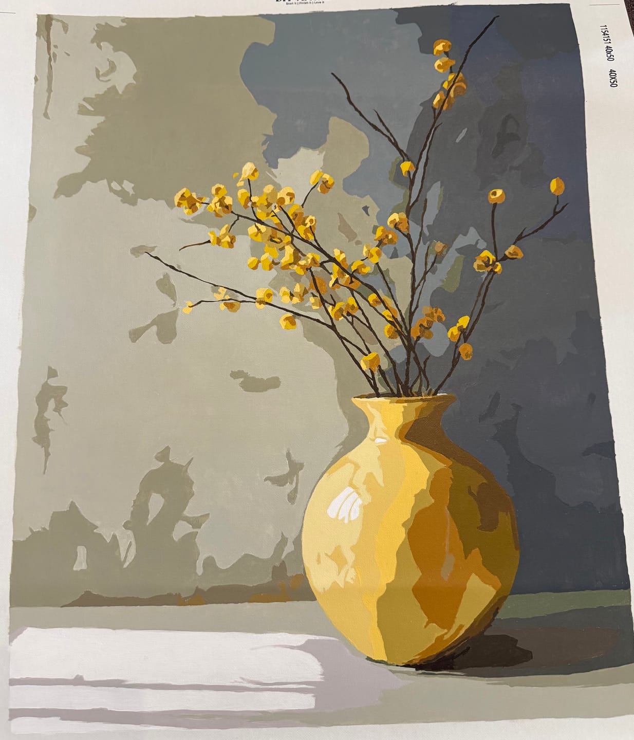 Customer photo review of Golden Vase | Paint by Number