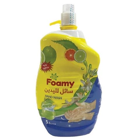 Customer photo review of Foamy liquid hand soap lemon 5.1l