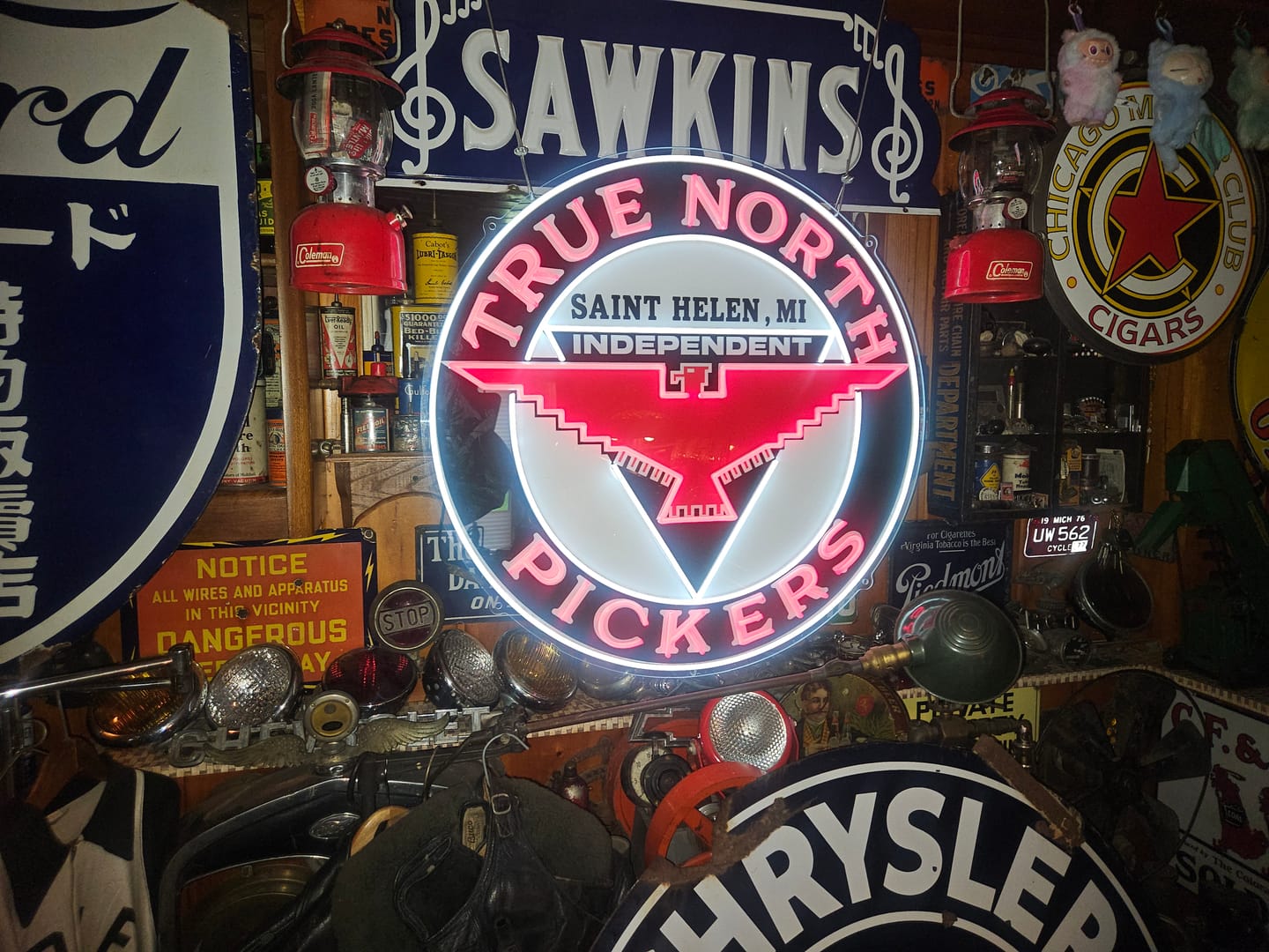 Customer photo review of TRUE NORTH PICKERS | LED NEON SIGN