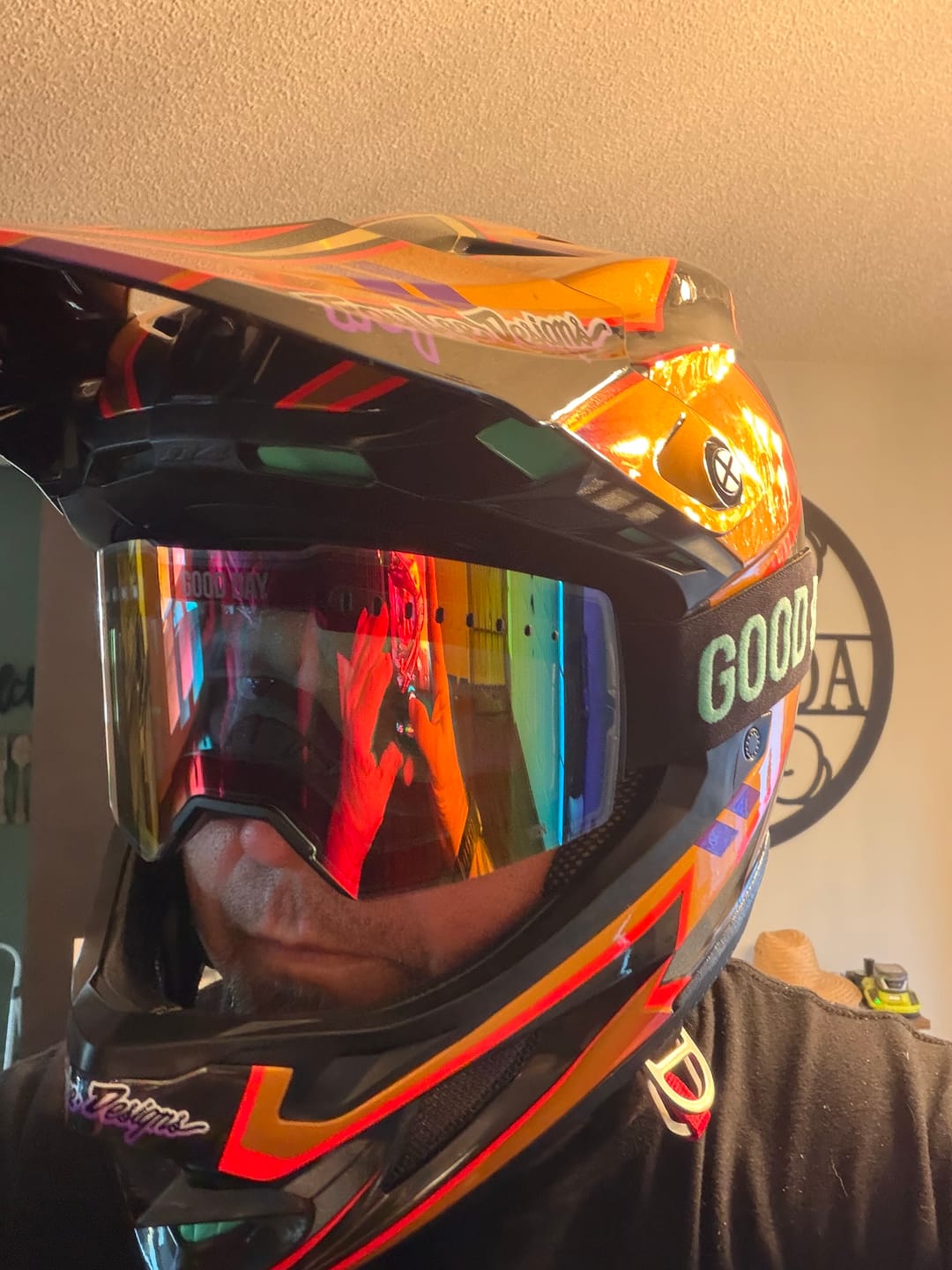 Customer photo review of The Valorie Moto/MTB Goggle - Gasolina Lens