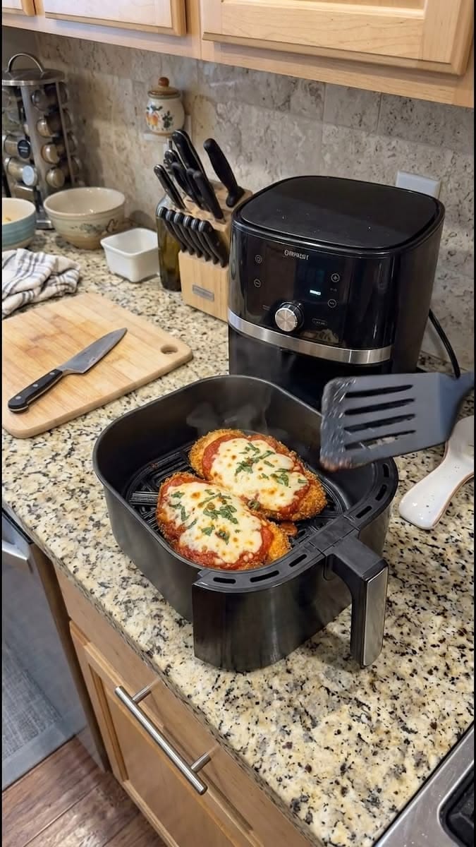 Customer photo review of El Gran Recetario AIR FRYER