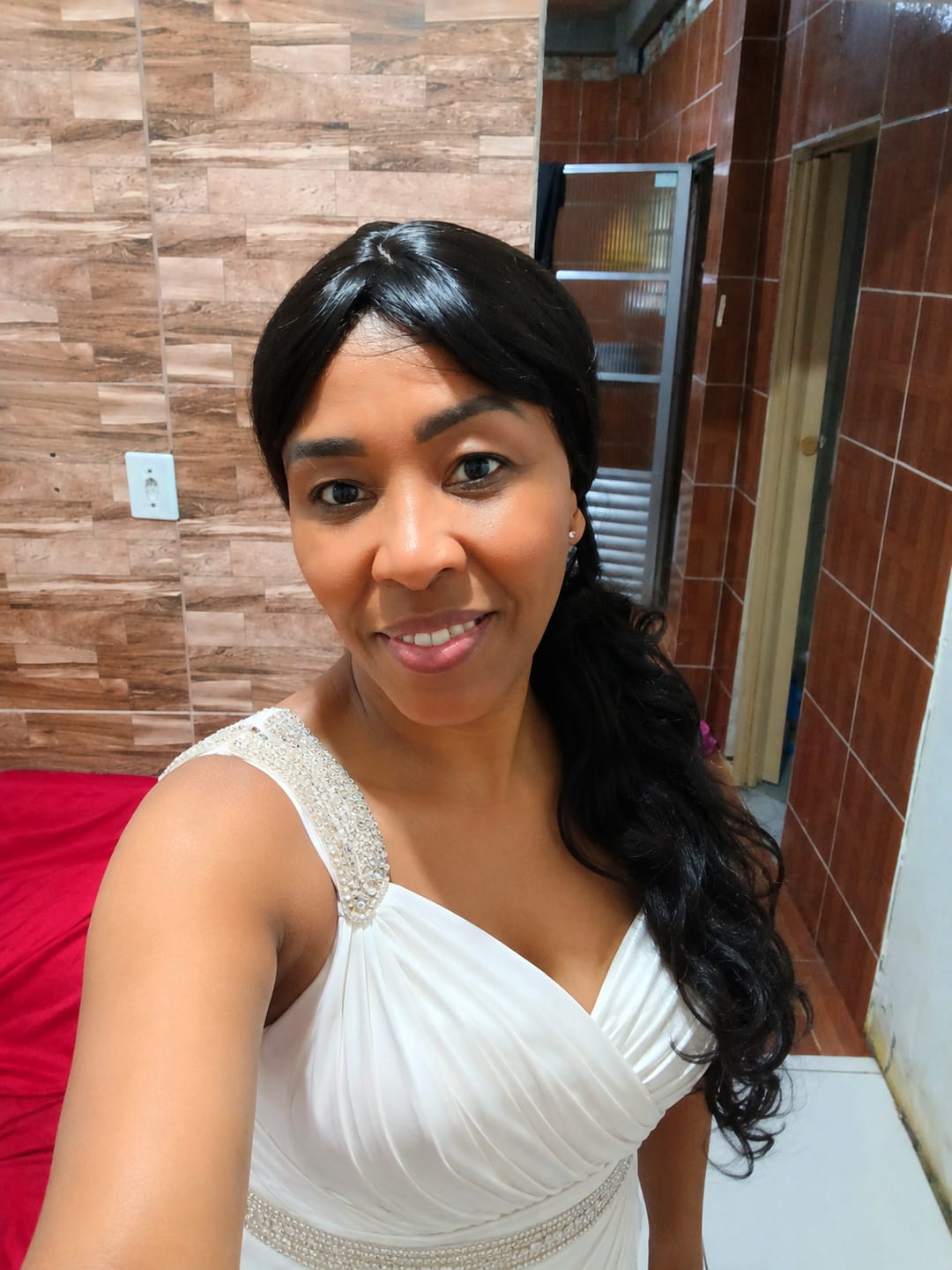 Customer photo review of Wig Premium Pamela - Castanho 2