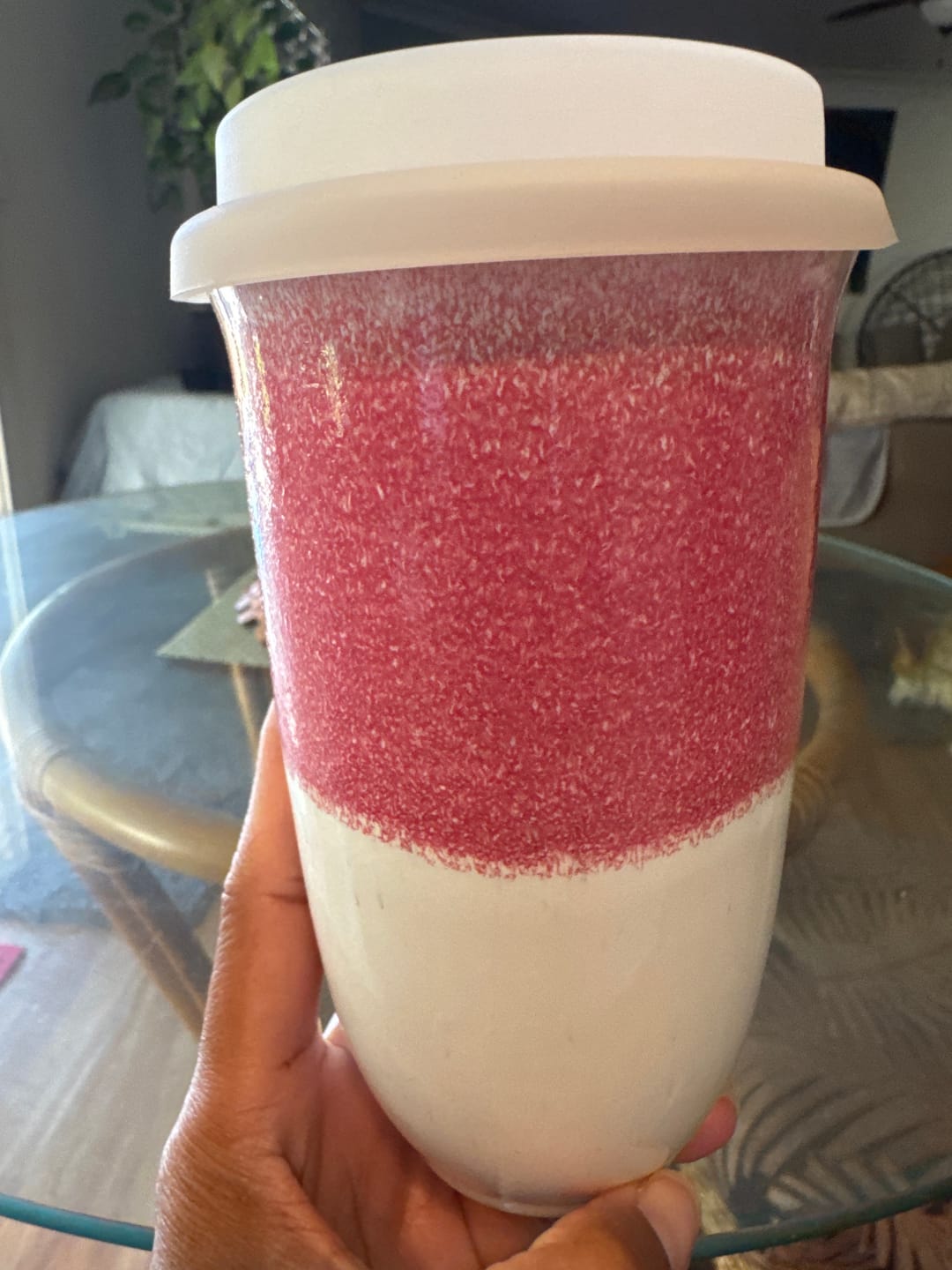 Customer photo review of Coral Pink Cup - 16oz