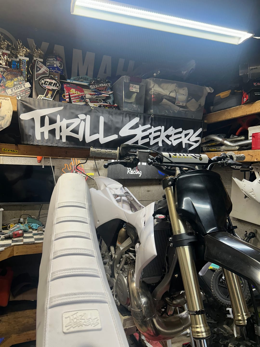 Customer photo review of 6' Thrill Seekers Logo Banner