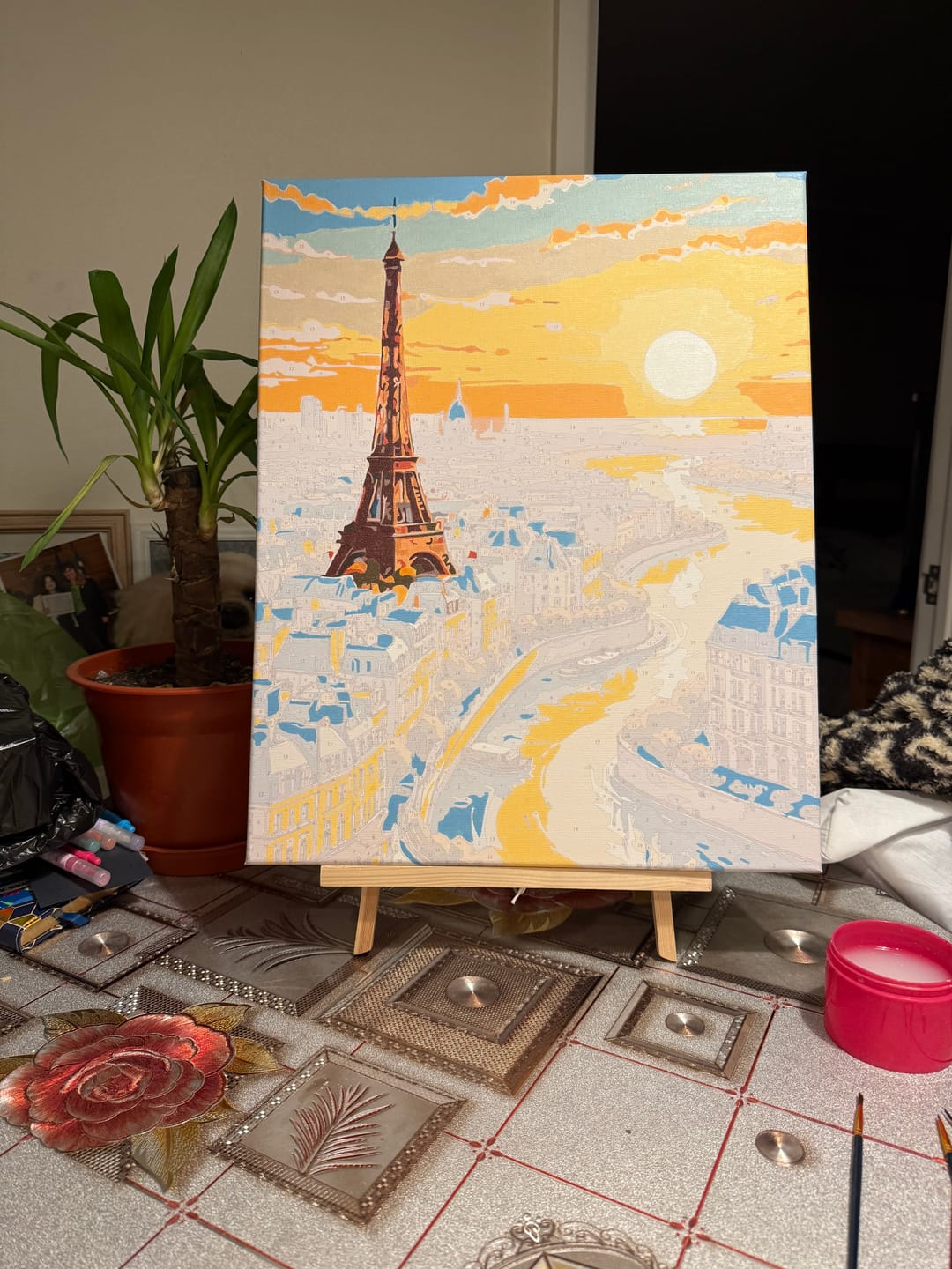 Customer photo review of Atardecer en París (Pintura por Números) 40x50 cm