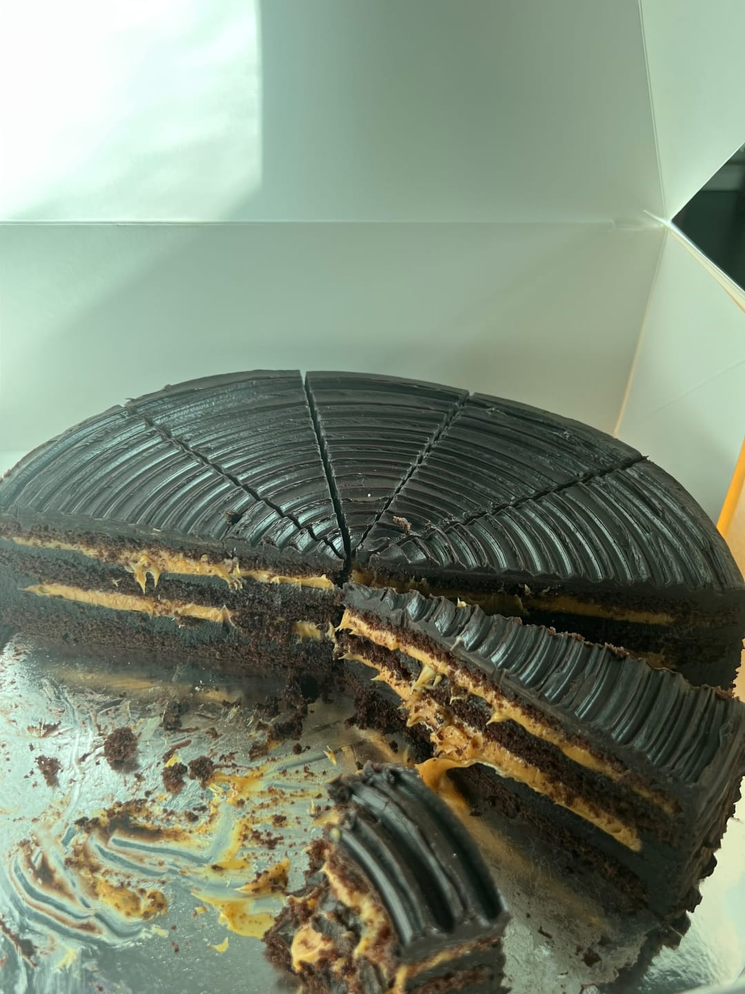 Customer photo review of London Chocolate Cake