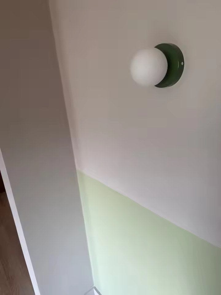 Customer photo review of NeroLight | Wandlampe Innen mit Glasschirm