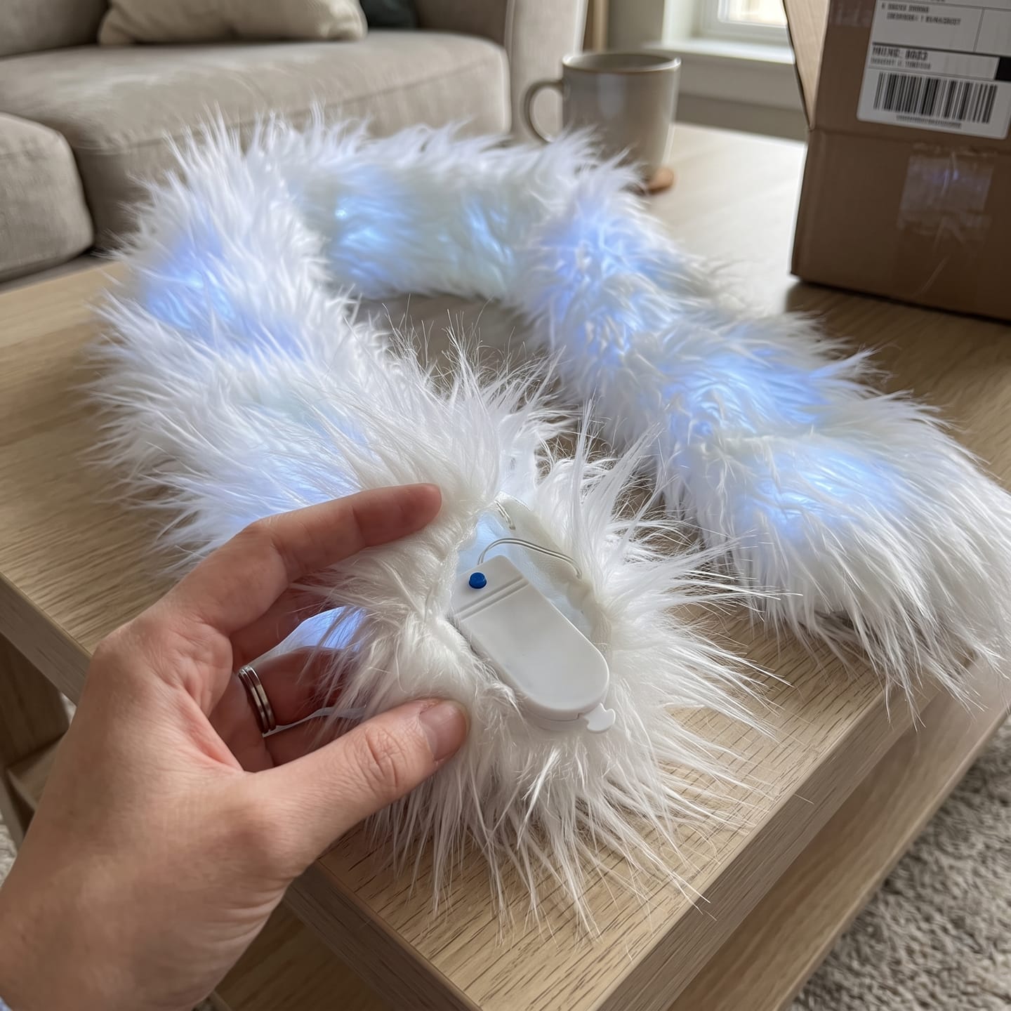 Customer photo review of Cachecol™ LED Scarf Blue