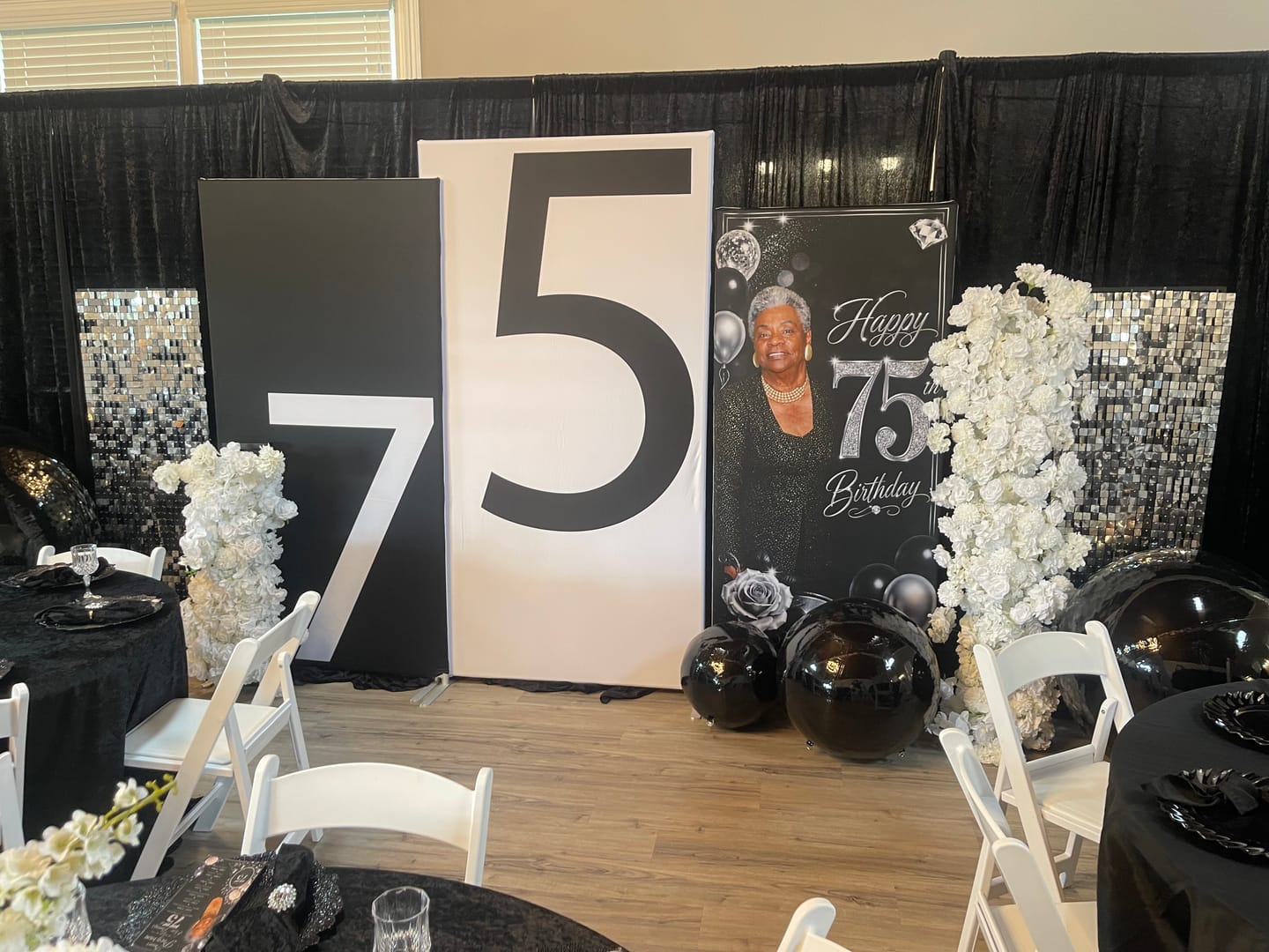 Customer photo review of Rectangular Backdrop Wall Set, Birthday&Baby Shower&Wedding Party Decoration