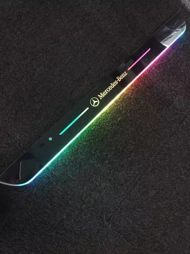 Customer photo review of Set 2 pezzi soglie portiera LED