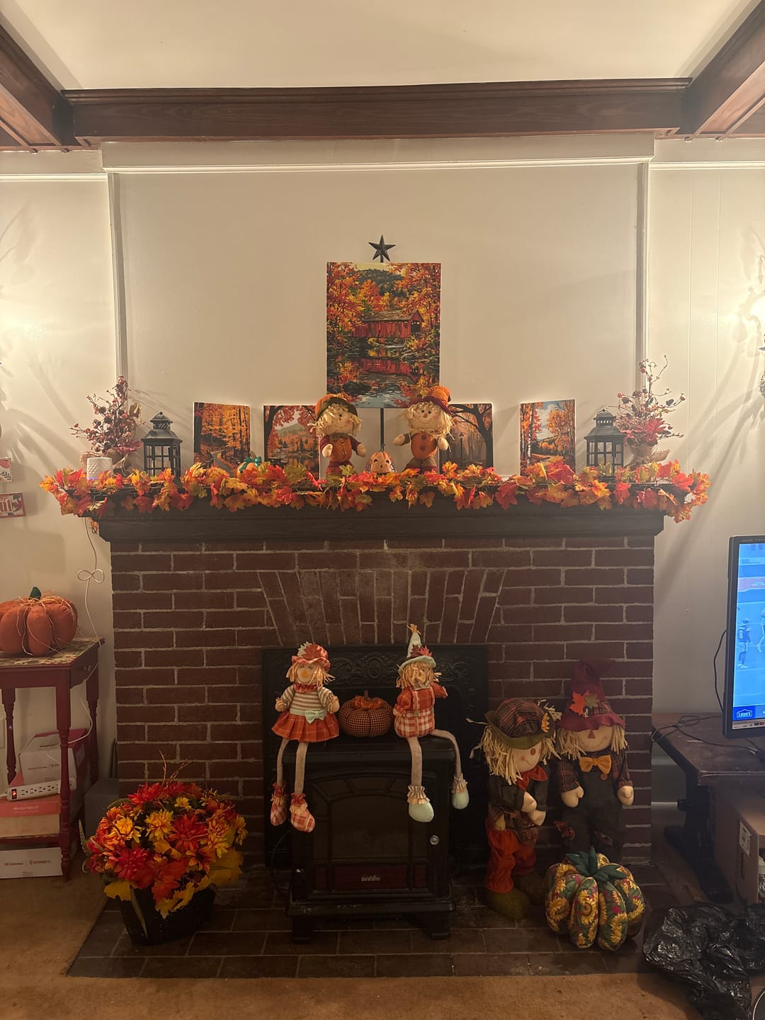 Customer photo review of Vermont Covered Bridge Autumn (Paint by Numbers)