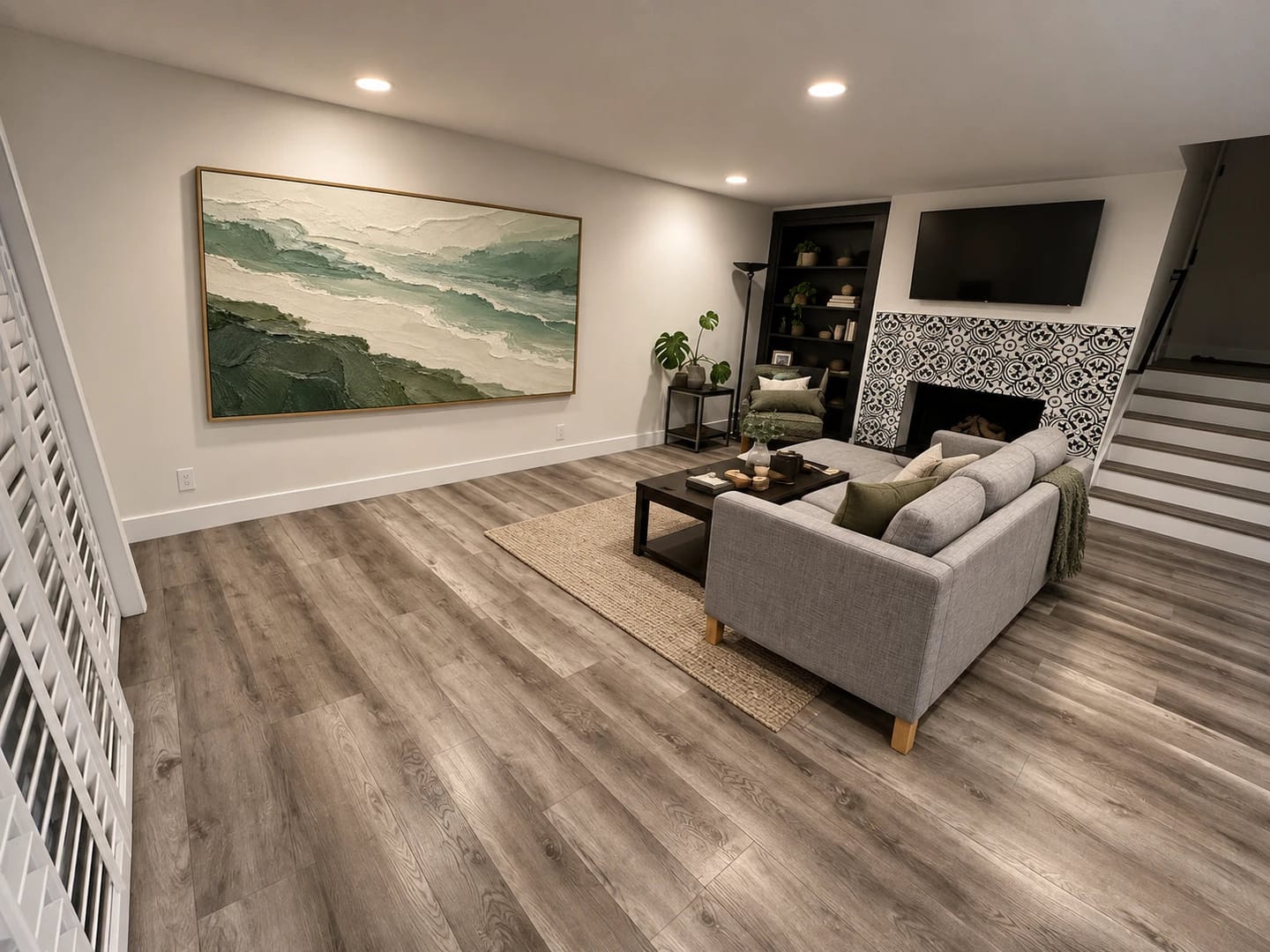 Customer photo review of Textured & Impasto Art | Coastal Sage Flow