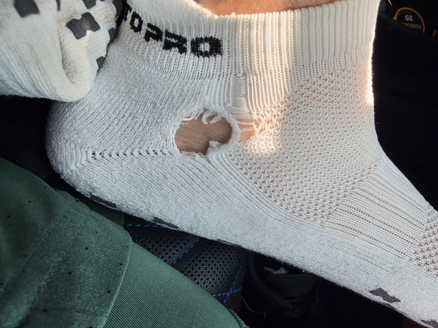 Customer photo review of Ankle Anti-Slip Tennis Socks - 3 Pack