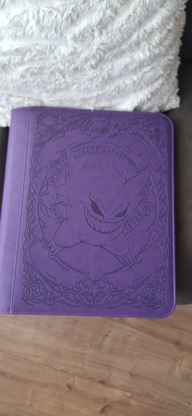 Customer photo review of Purple Evil - Toploader Trading Card Binder