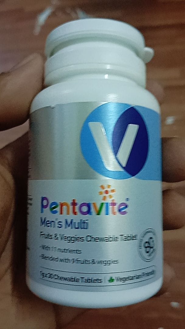 Customer photo review of Men’s Multi Fruits & Veggies Chewable Tablet
