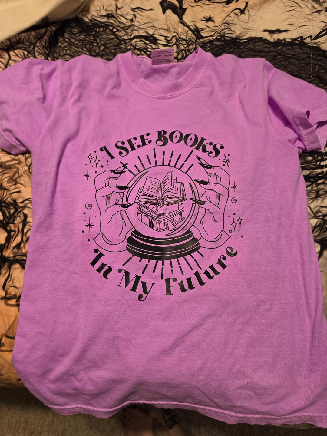 Customer photo review of I See Books In My Future TEE