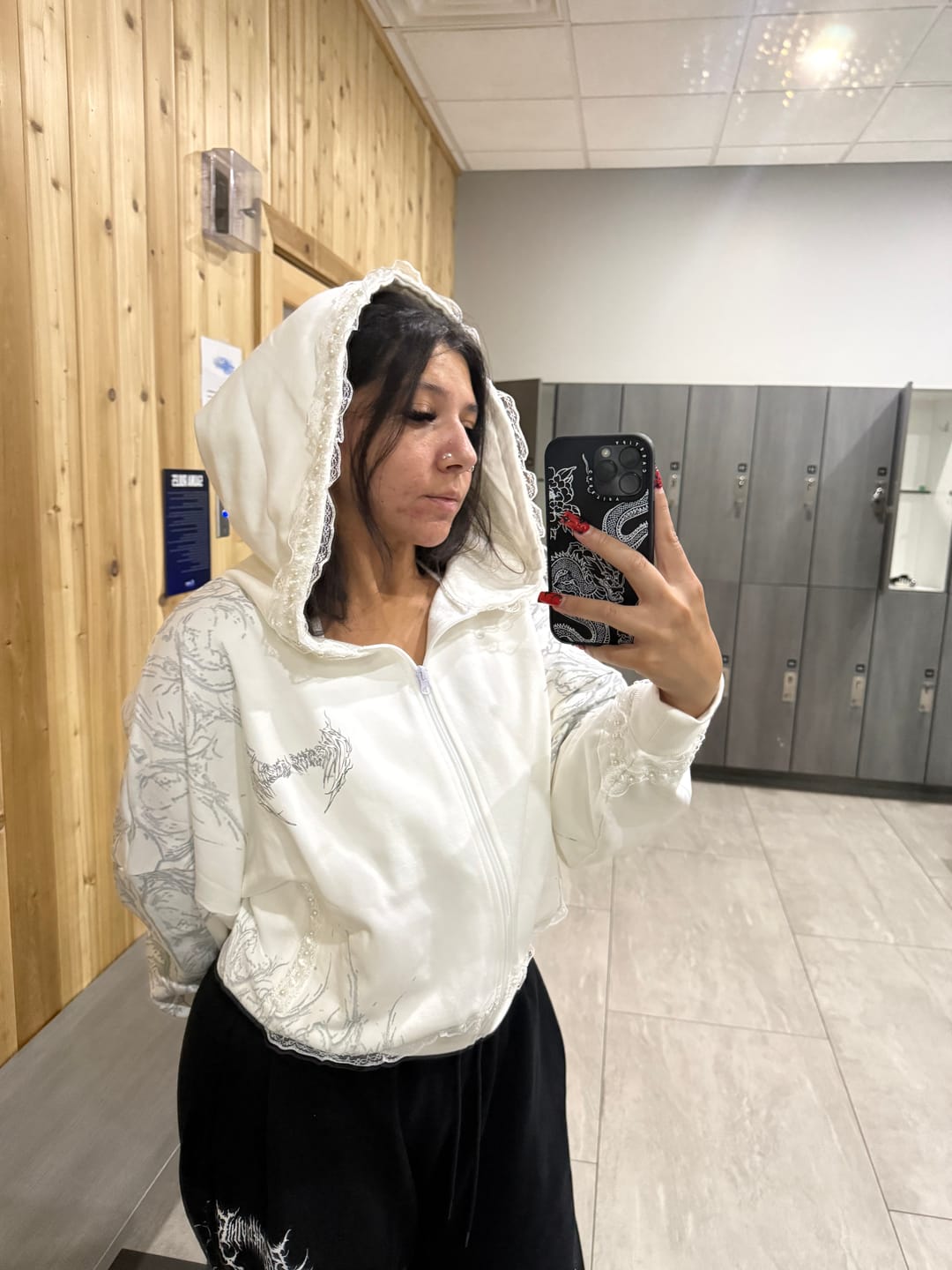 Customer photo review of Women's Faerie Zip-up Hoodie [ANGEL VEIN]