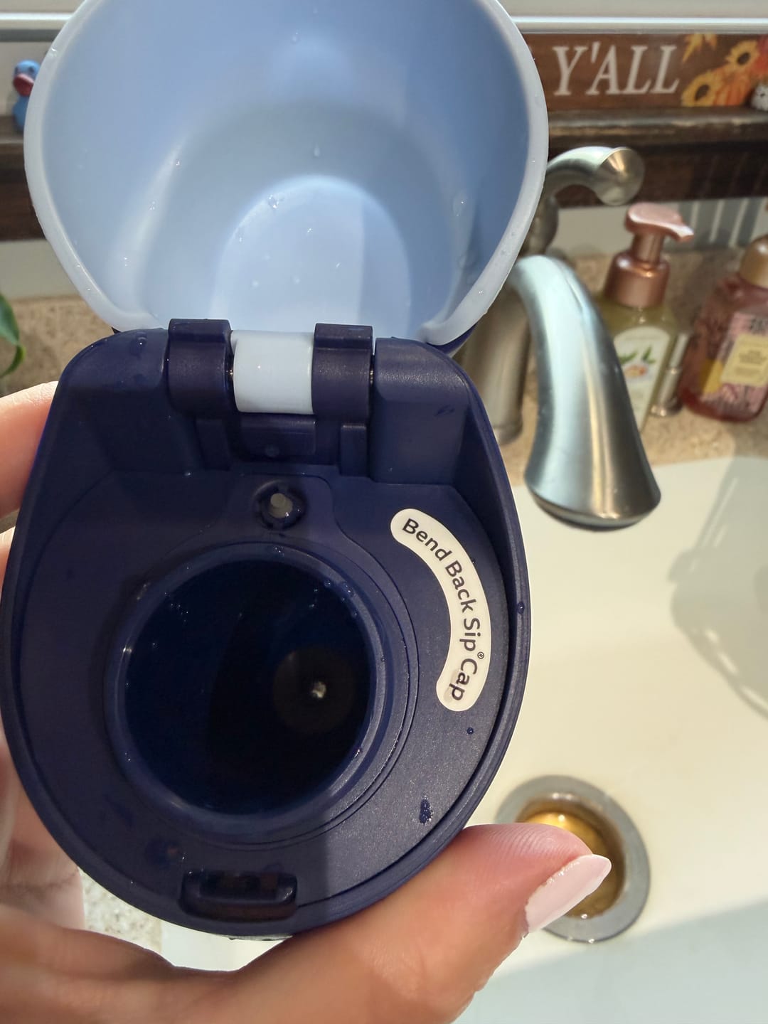 Customer photo review of 16oz. StrawSip™ Flip Bottle