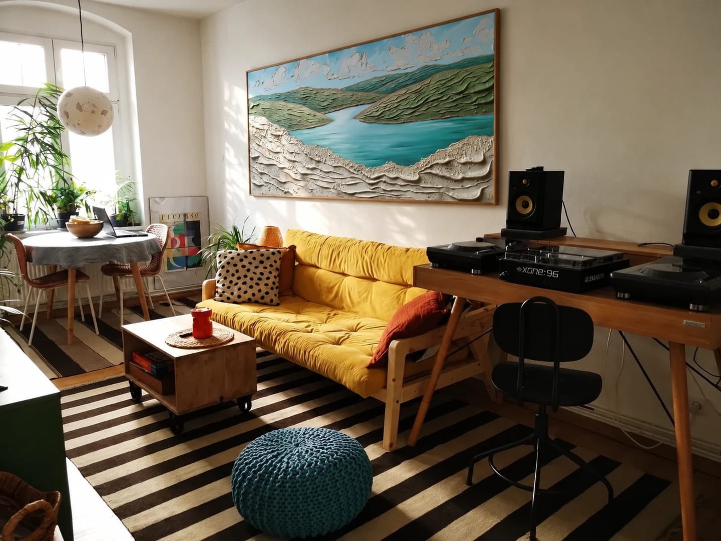 Customer photo review of Textured & Impasto Art | Coastal Green Landscape Relief