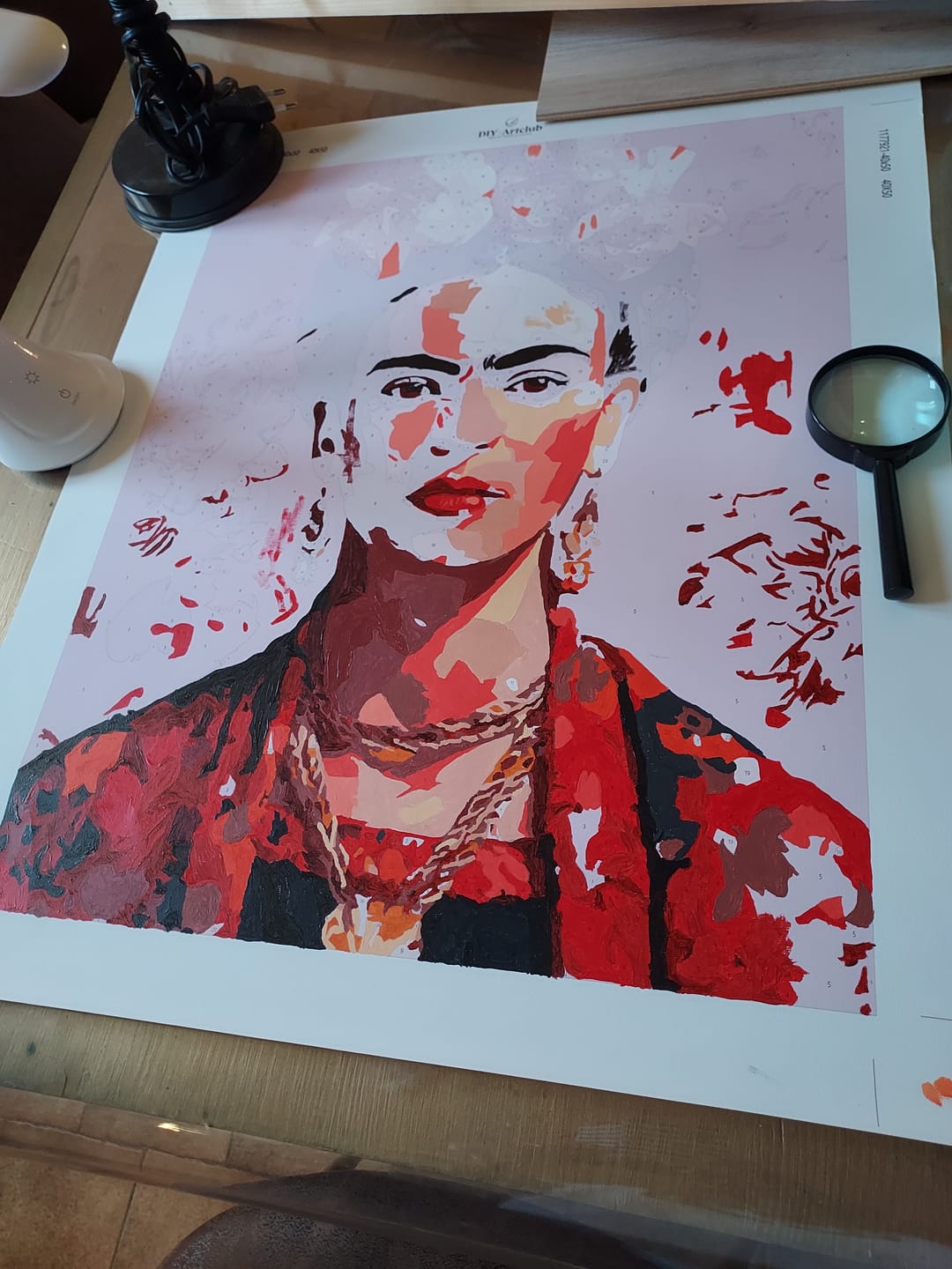 Customer photo review of Frida Kahlo | Paint by Number