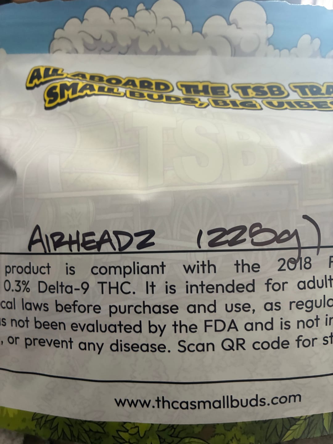Customer photo review of Airheadz THCA Flower