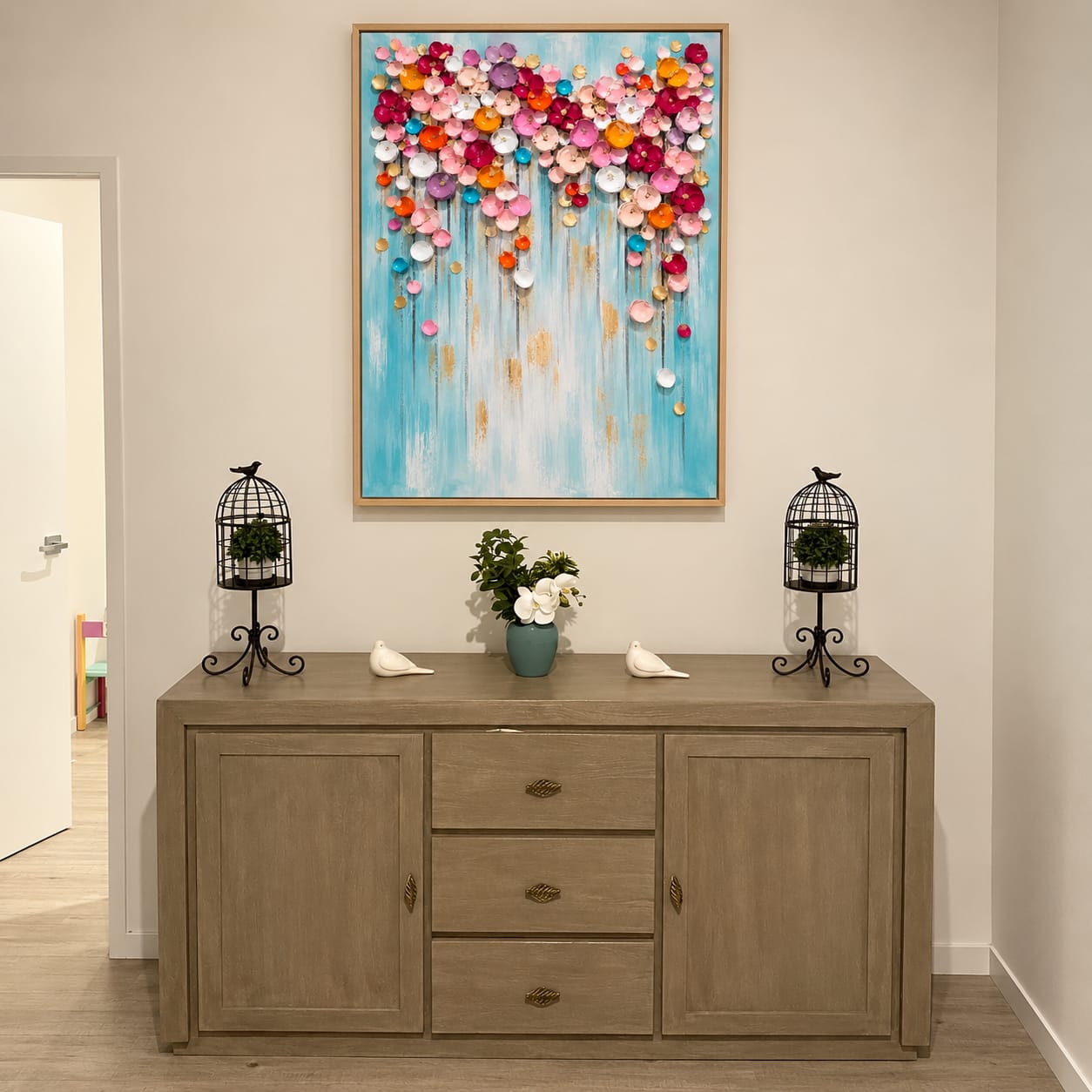 Customer photo review of Bloom Cascade Wall Art