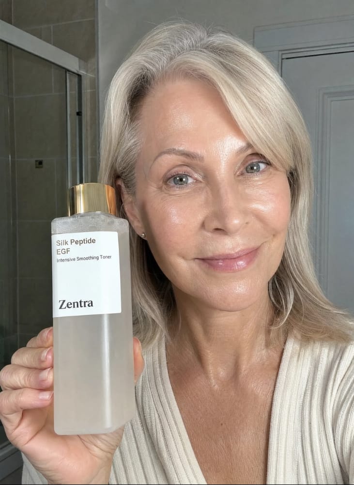 Customer photo review of silk water egf toner