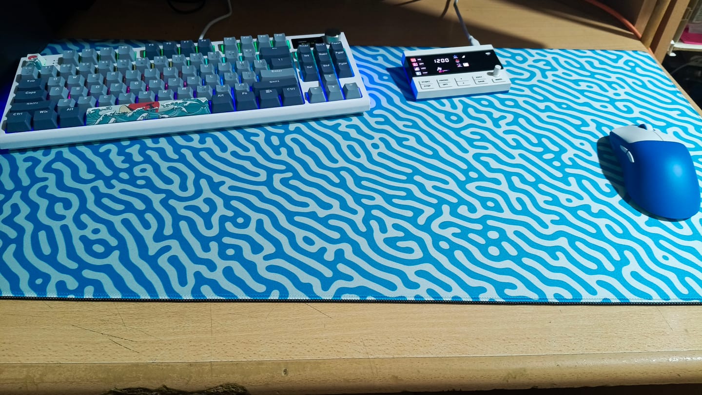 Customer photo review of Wraith Studio Jungle Maze Deskmat
