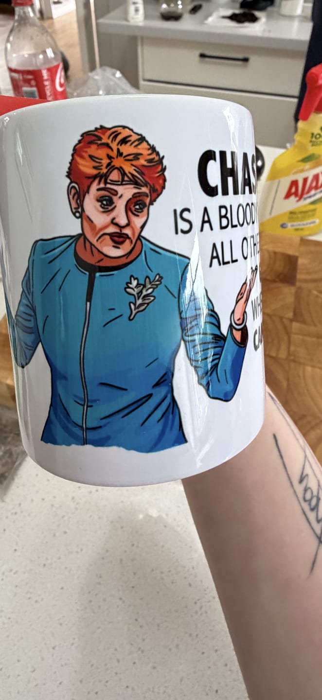 Customer photo review of Pauline Approves Your Dad 👩‍🦰 - Personalised Mug