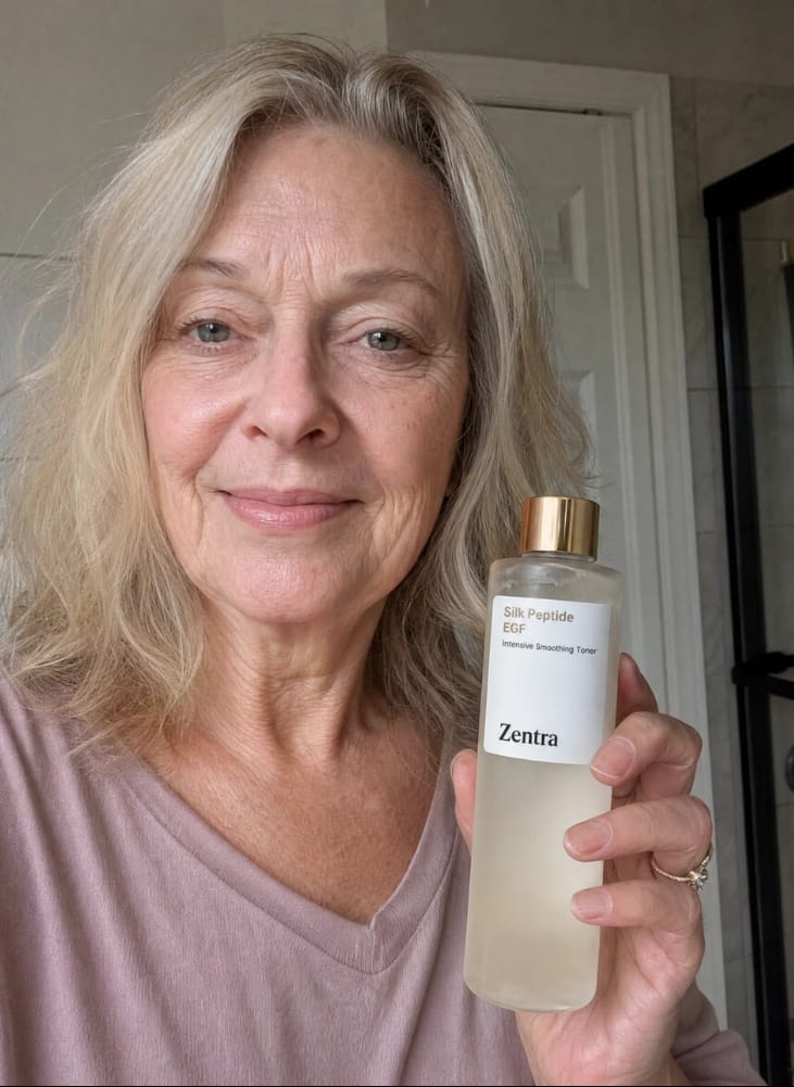Customer photo review of silk water egf toner