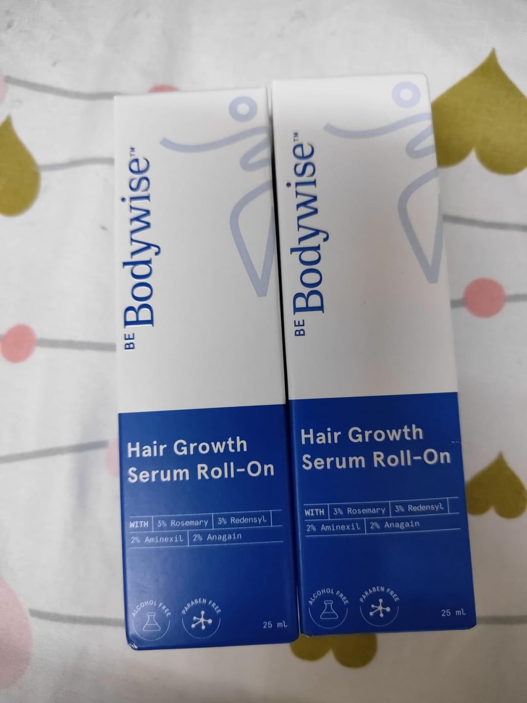 Customer photo review of Bodywise Hair Growing Serum