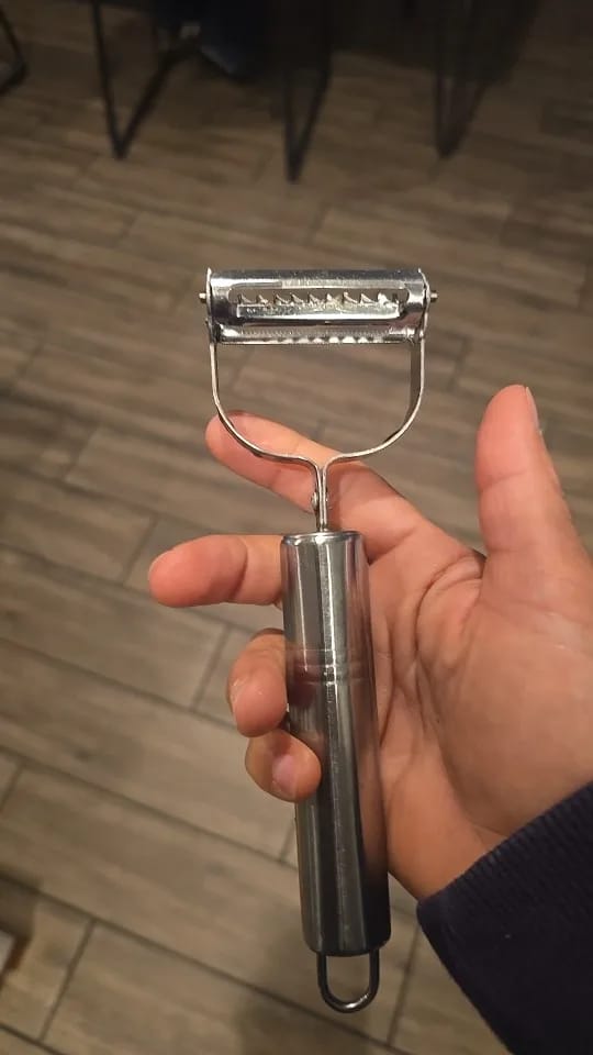 Customer photo review of Sharp Blade Vegetable Slicer