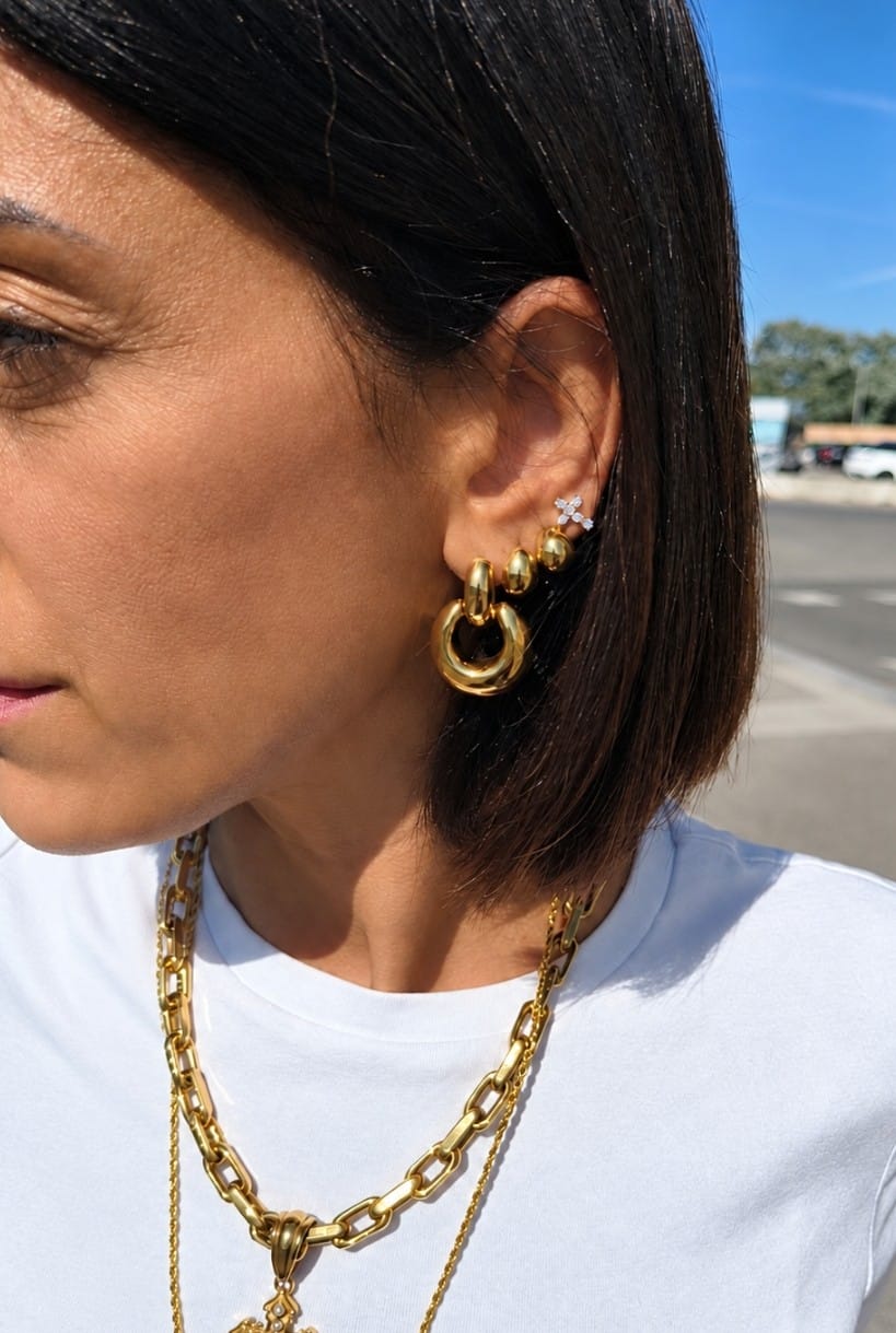 Customer photo review of Orecchini “Petali"