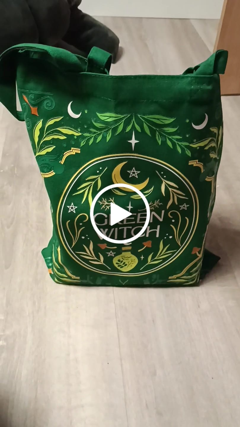 Customer video review of Green Witch Tote Bag – Witchy Stofftasche für Alltag und Einkauf