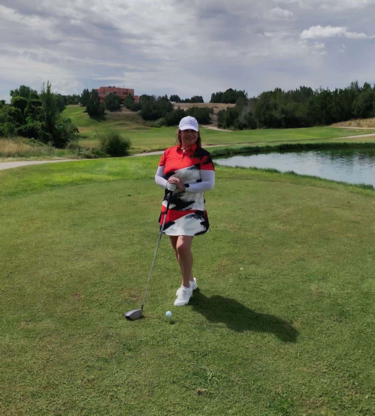 Red Custom Sport Team Competition Uniforms Women's Athletic Golf Skorts Flared Skirts golf outfit inspiration from Golf Gentry