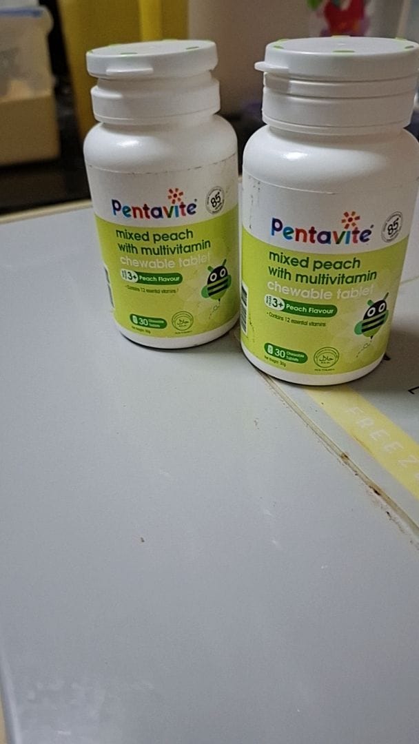 Customer photo review of Mixed Peach with Multivitamin Chewable Tablet