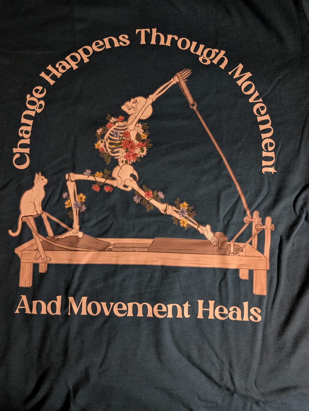 Customer photo review of Change Happens Through Movement T-shirt