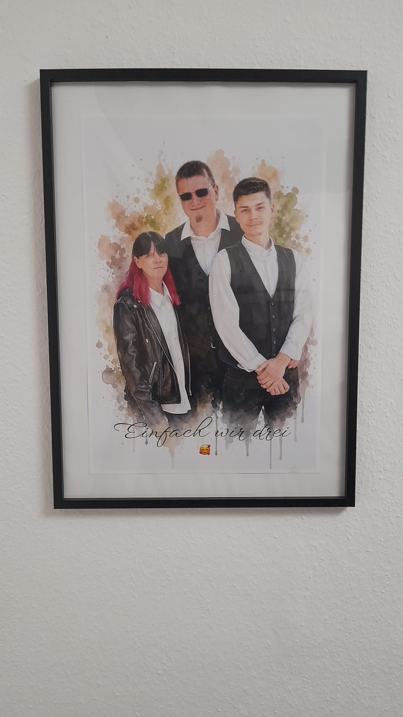 Customer photo review of Euer Foto als Kunstwerk – mit Live-Vorschau, als Poster oder Leinwand