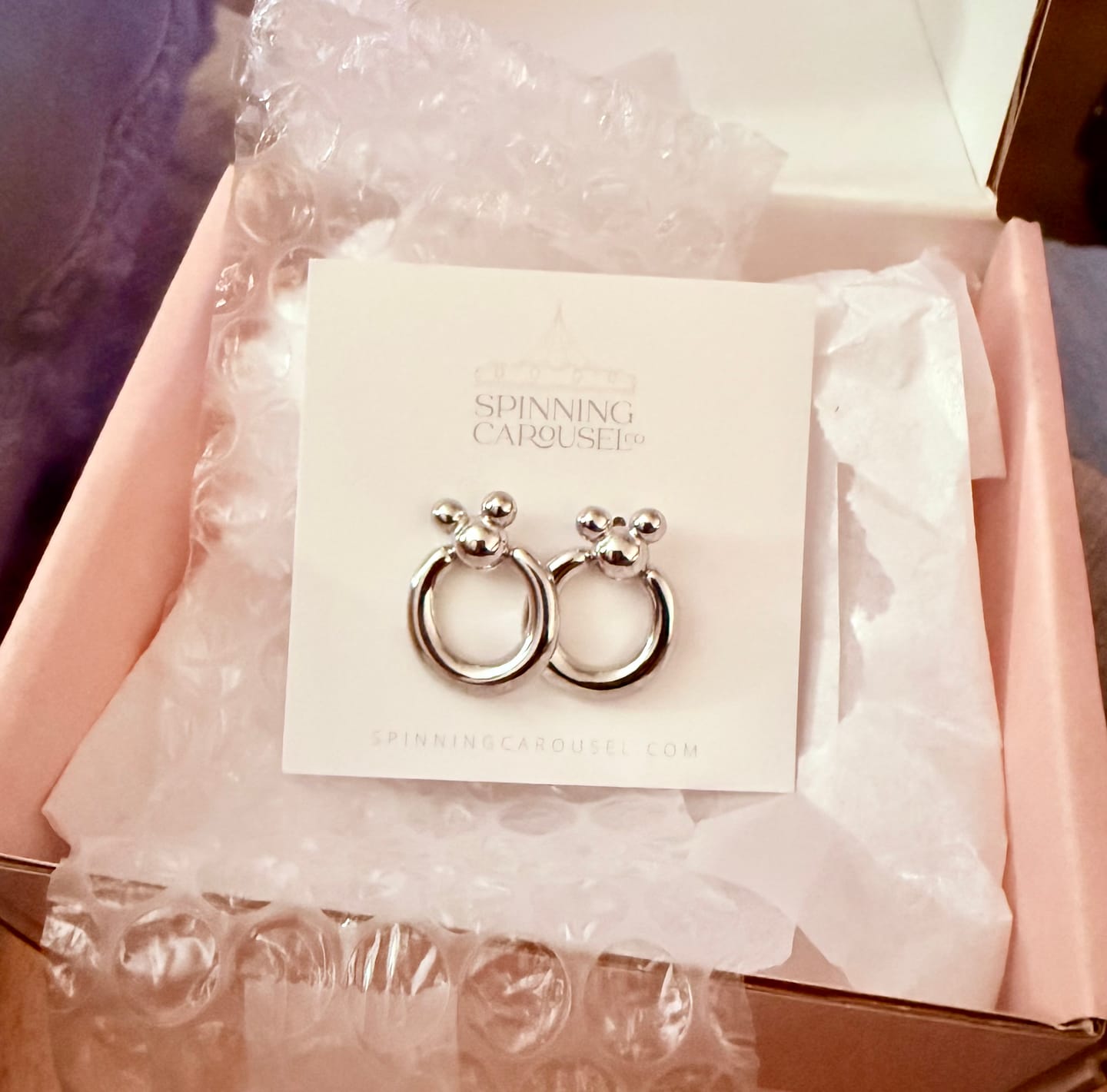 Customer photo review of Leader of the Club Earrings
