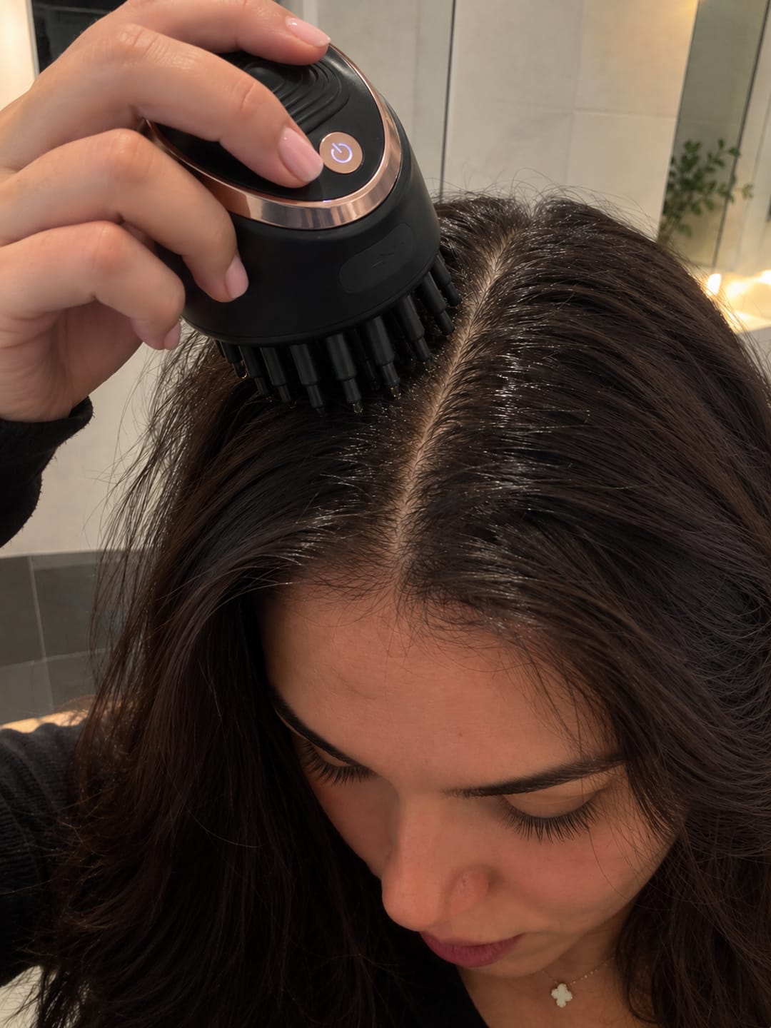 Customer photo review of GlowDrop - Haar Öl Applikator