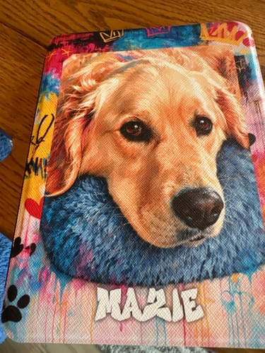 Customer photo review of Graffiti - Personalized Kindle Case