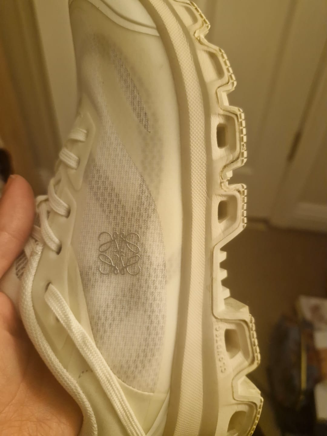 Customer photo review of Loewe Ballet Runner 2.0 Sneaker Cream Mesh 500513