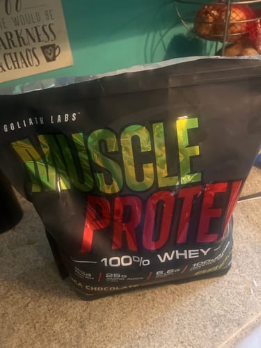 Customer photo review of 100% Whey Protein Powder