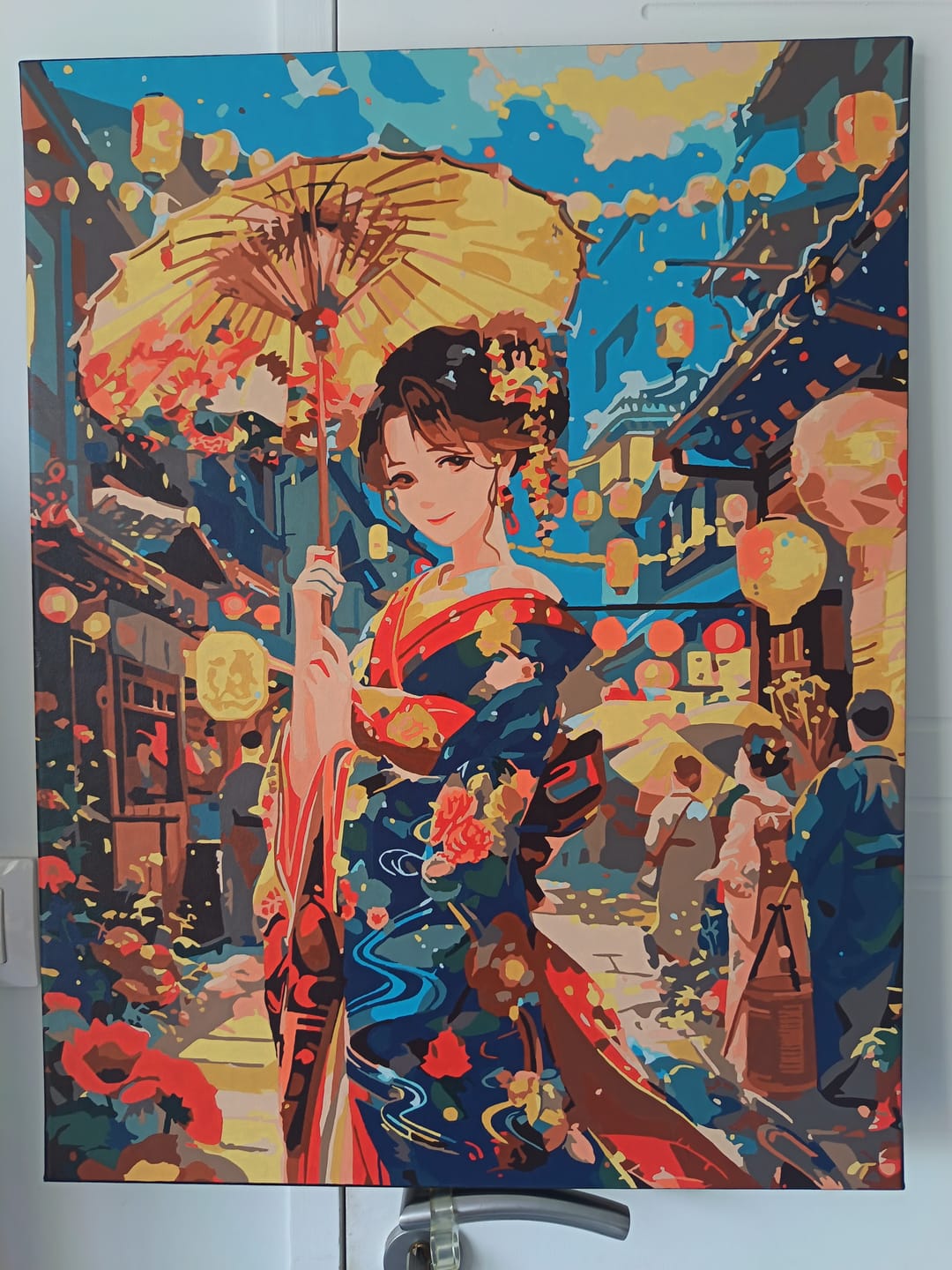 Customer photo review of Jeune Fille en Kimono au Festival des Lanternes