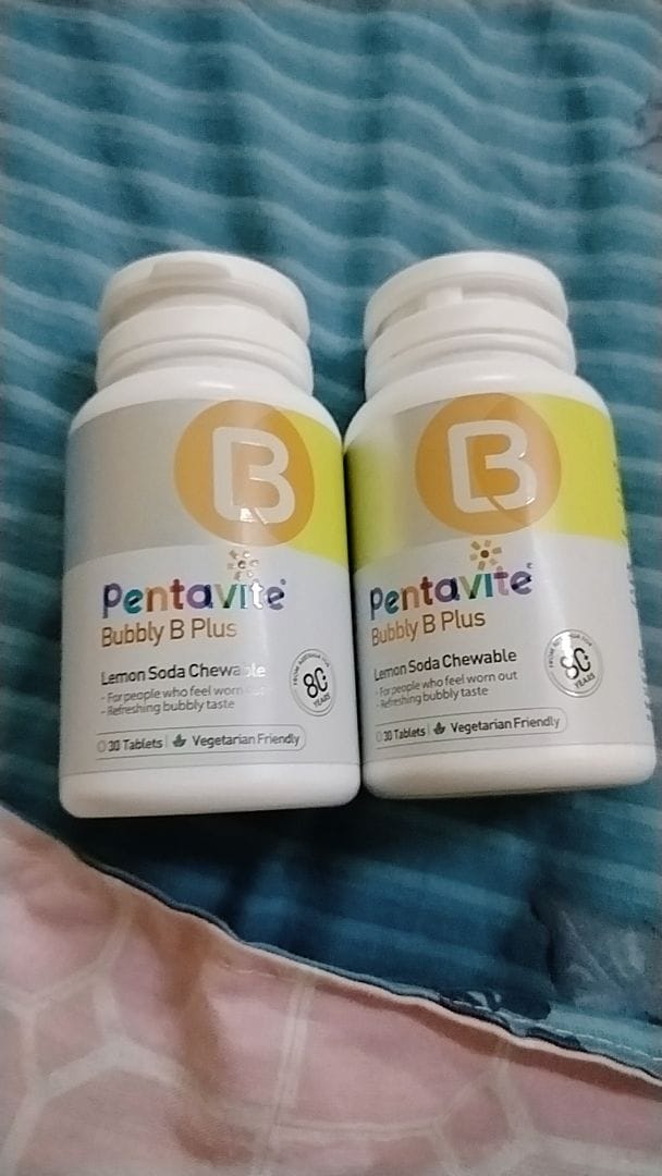 Customer photo review of Bubbly B Plus  Lemon Chewable Tablet