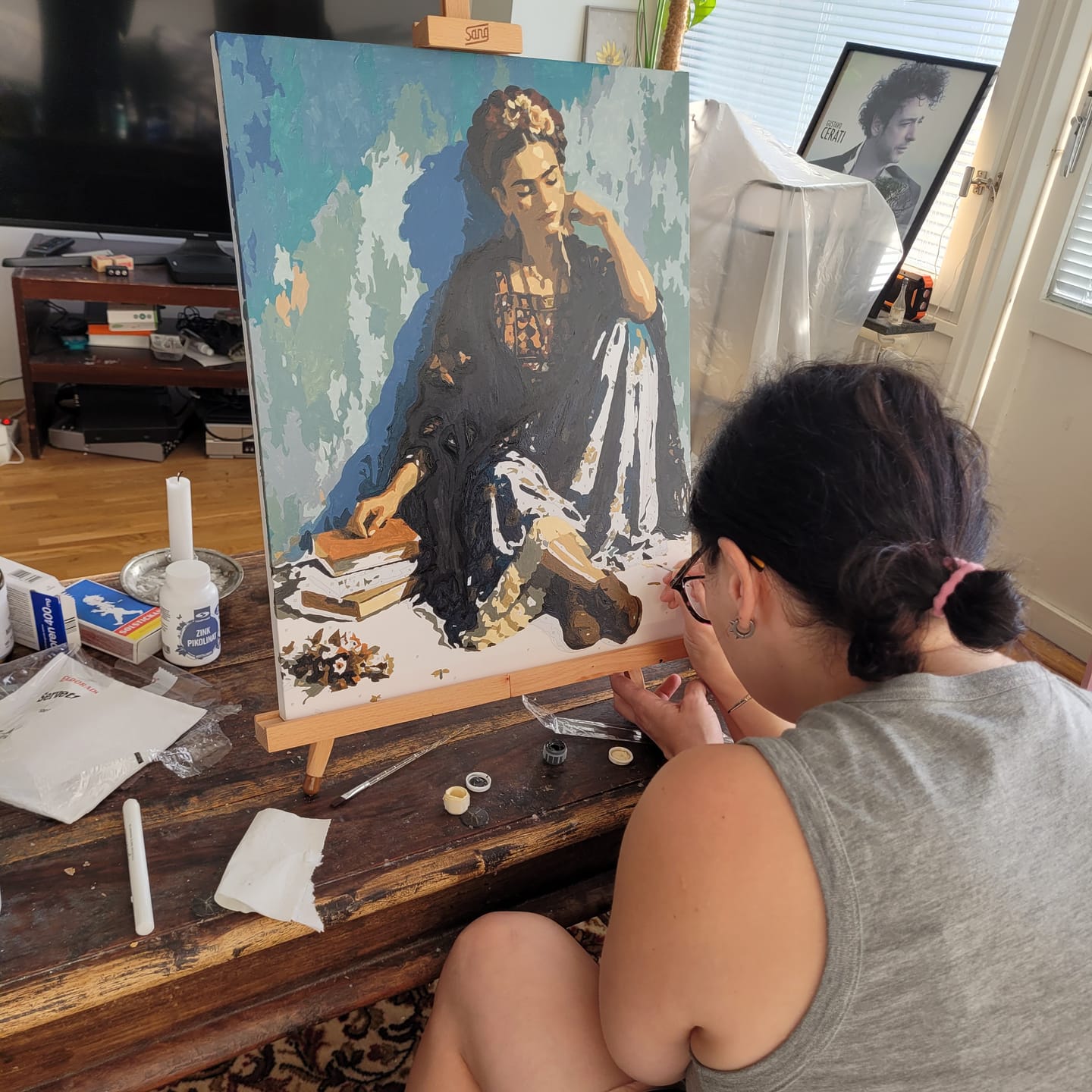 Customer photo review of Bohemian Reverie | Paint by Number