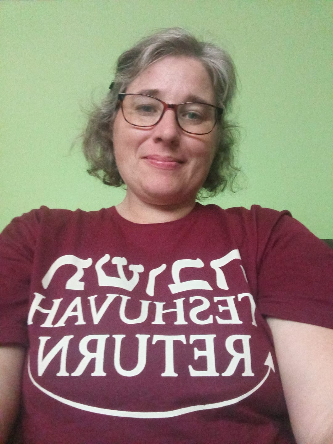 Customer photo review of Teshuvah Return T-Shirt