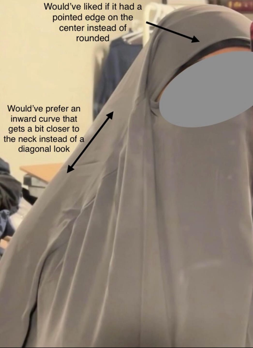 Customer photo review of Full Length Jilbab - Charcoal